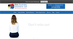Desktop Screenshot of klickbusinesssolutions.co.uk